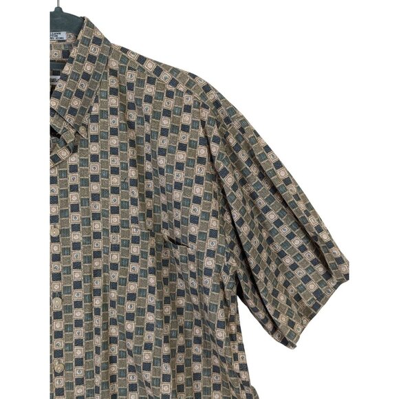 Burma Bibas 60 Singles Cotton Lawn Shirt Men Size M Green Check Pattern Cotton - Picture 2 of 11